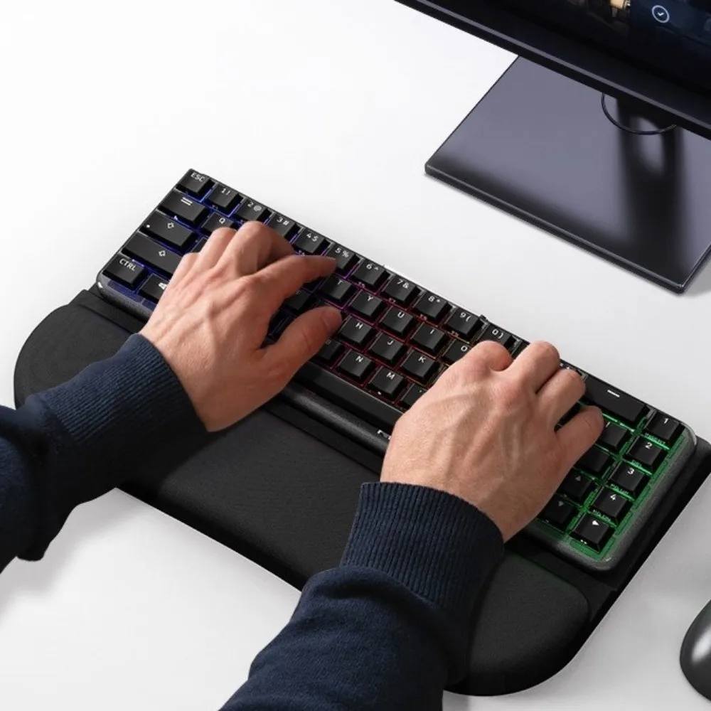 

Эргономичная подставка для запястий для компьютерной клавиатуры, нескользящая, утолщенная, для увеличения высоты, держатель-подставка для клавиатуры