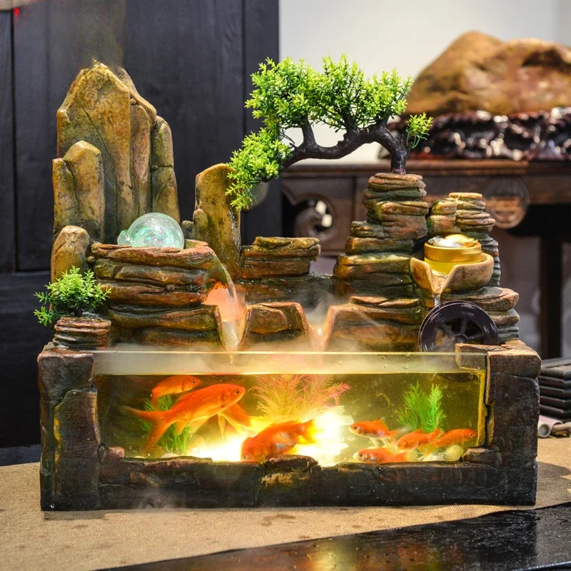 

Transport Rockery Flowing Water Ornaments Fountain Living Room Fish Tank Fish Farming Decoration Office Circulating Water