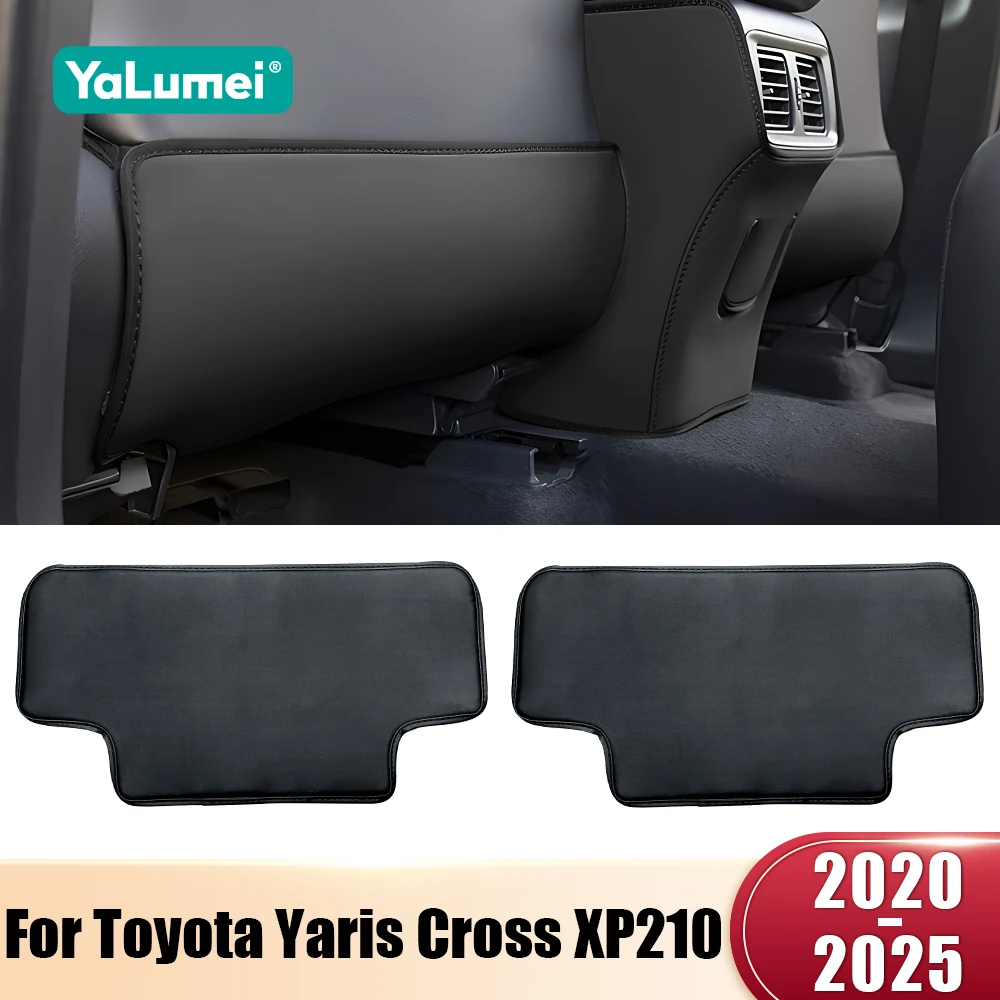 Für Toyota Yaris Cross XP210 2020 2021 2022 2023 2024 2025 Hybrid 2 Stück Auto-Rücksitzschutz Anti-Kick-Polster PU Zubehör