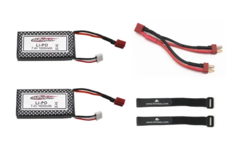 7,4 V 1600 mAh Lipo-Akku für XINLEHONG 9125 144001 RC-Spielzeug Auto-Ersatzteile 2S 7,4 V Batterien für 9125