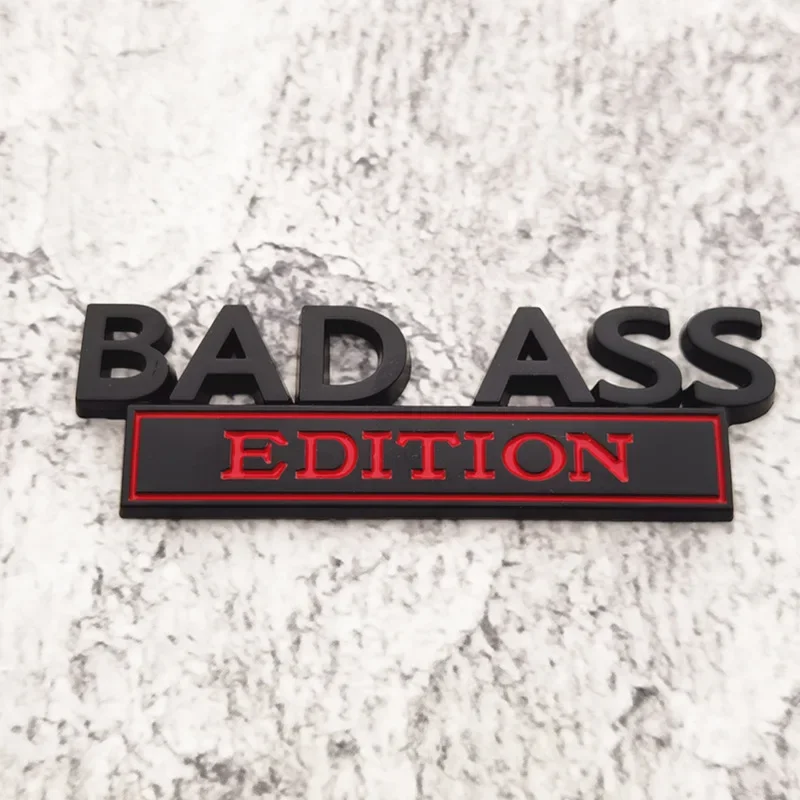 Hot Selling Creative Car Logo, Car Modification Logo, BAD ASS Car Sticker, Metal EDITION Car Body Sticker, Rear Badge