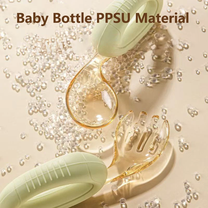 

Kid Utensils with Smooth Edges Rounded Tips Feeding Spoon and Fork Microwave-safe Learning Tableware for Mealtime for Kid