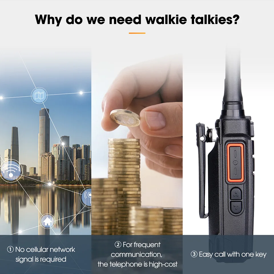 Imagem -02 - Retevis-long Range Walkie Talkie Rádio Profissional Receber Vox para Segurança Restaurante Rb626 3w Pcs