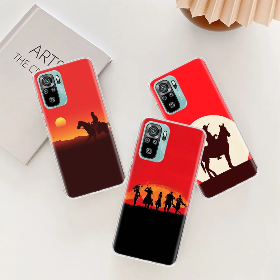 Red Dead Redemption Phone Case For Xiaomi Redmi Note 12 11 Pro Plus 5G 12S 10S 11S 4G 11T 11S 11E 10 9T 9 9S 8 8T 7 Cover Soft C