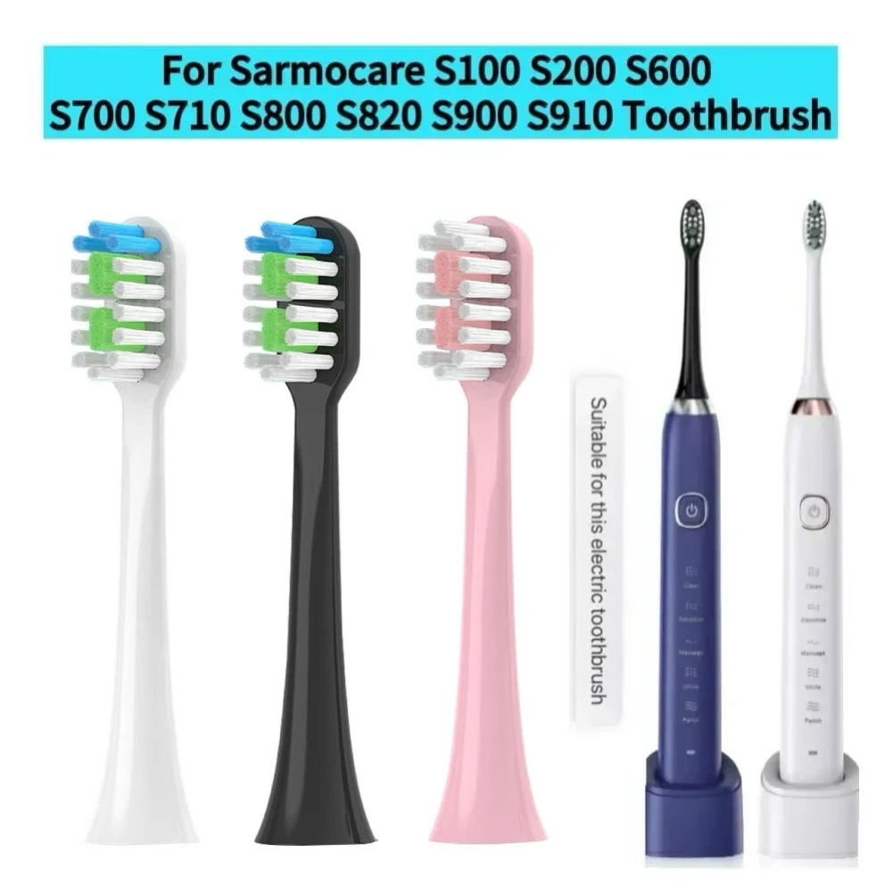 

Сменные насадки для электрических зубных щеток Sarmocare S100 S200 S600 S700 S800 S900 S710 S820 S910, а также для Hyundai X100