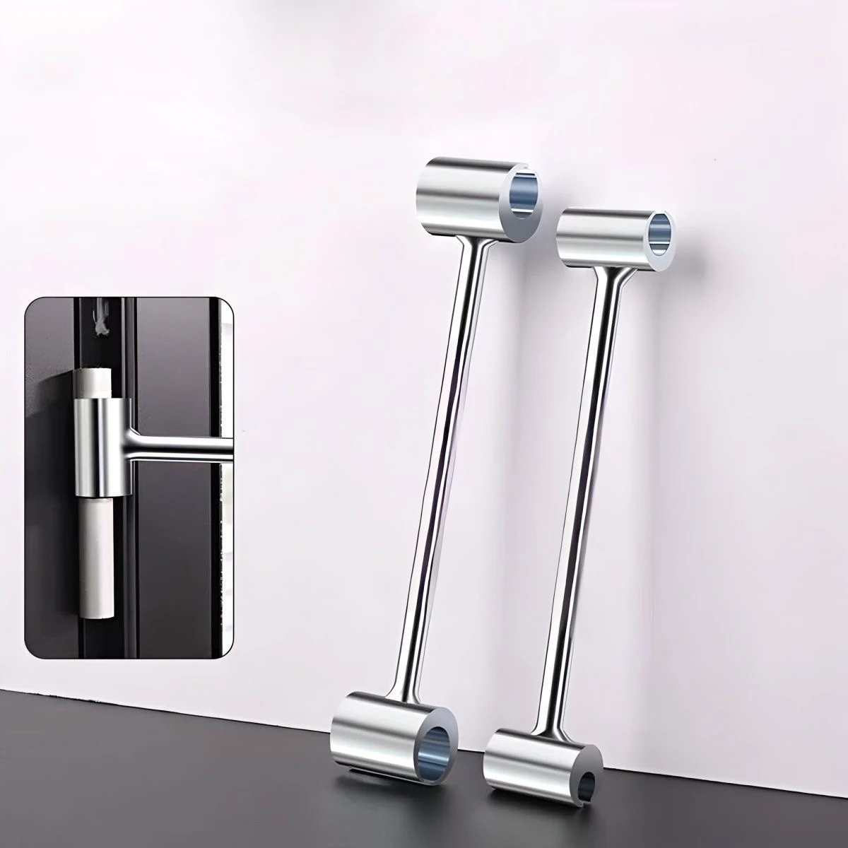 Chiave per porta di regolazione Strumento di regolazione in acciaio Porta di sicurezza Strumenti professionali per l'installazione e la riparazione di porte e finestre