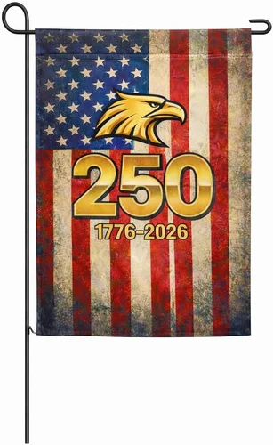 Double Sided American 250Th Anniversary Garden Flag 12X18 Inch Outdoor – USA Pat PPZ