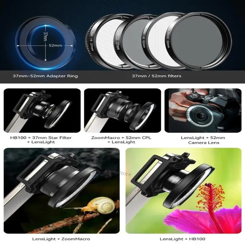 Professional Photography Light For Low Light Environments 45 Customizable Modes Smartphone Camera Compatible