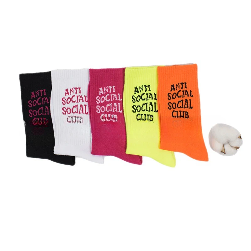 Undefeated Anti Social Social Club Socks Skate Board Hip Hop  Ankle Sock Women