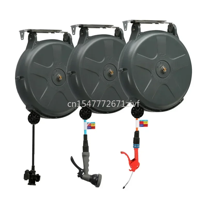 

Air Drum Automatic Retractable Hose Reel Air Tube Contraction Type 20 Meters Water Drum High Pressure Hanging Car Wash