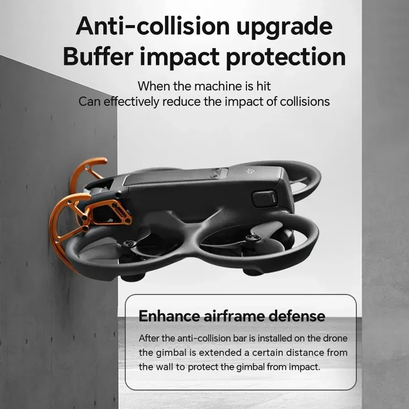 RCSTQ Protective Anti-collision Bar For DJI Avata 2 Drone Gimbal Lens Aluminum Alloy Bumper Bar for Dji Avata2 Drone Accessories