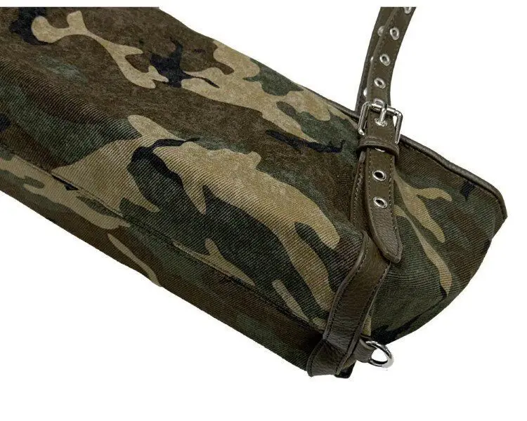 Camouflage Y2K Women Handbags Large Capacity Canvas Shoulder Bag Commuting Ladies Travel Female Armpit Bag Short Trips Casual