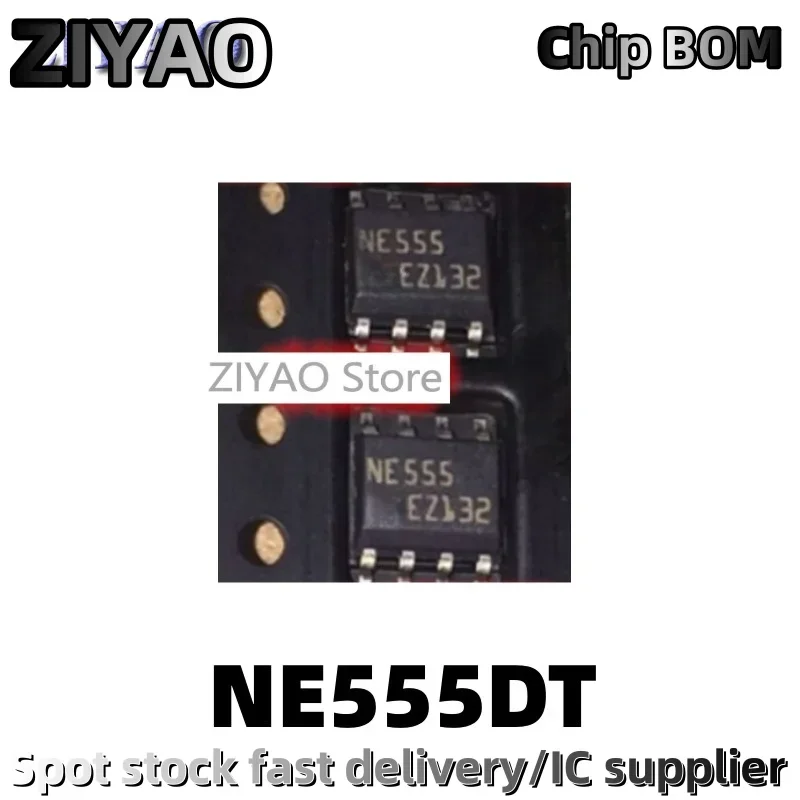 1PCS NE555 NE555DT NE555DR SOP-8 Time Base Circuit Chip