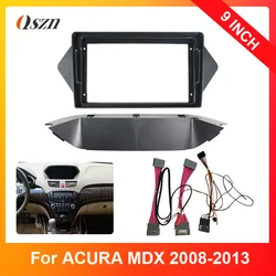 For ACURA MDX 2008-2013 9 Inch RHD Car DVD Stereo Radio Fascia Dash Panel 2 Din Head Unit Navigation Fascia Casing Frame