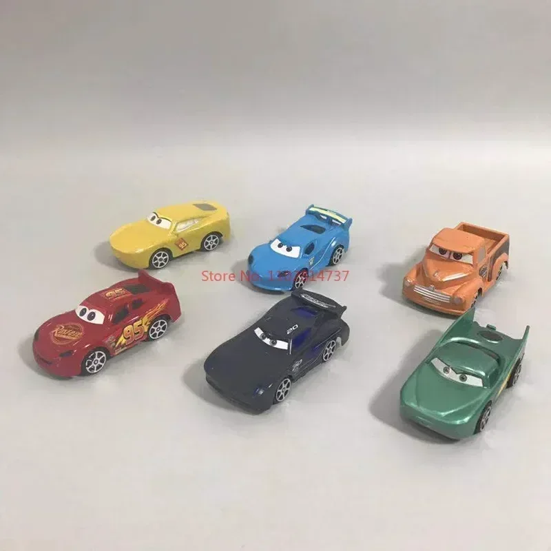 Disney Pixar Cars Set Lightning Mcqueen Figures Jackson Storm Mack Uncle Truck Pull-Back Cars Model Doll Children Toy For Gift