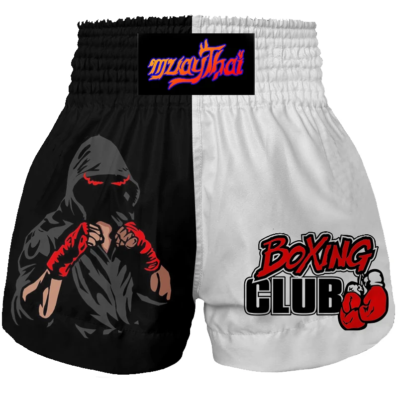 Muay Thai Shorts Professional Sanda Boxing shorts Adult Competition Training MMA Fighting Short-PantsGirls Boys Boxeo Kickboxing