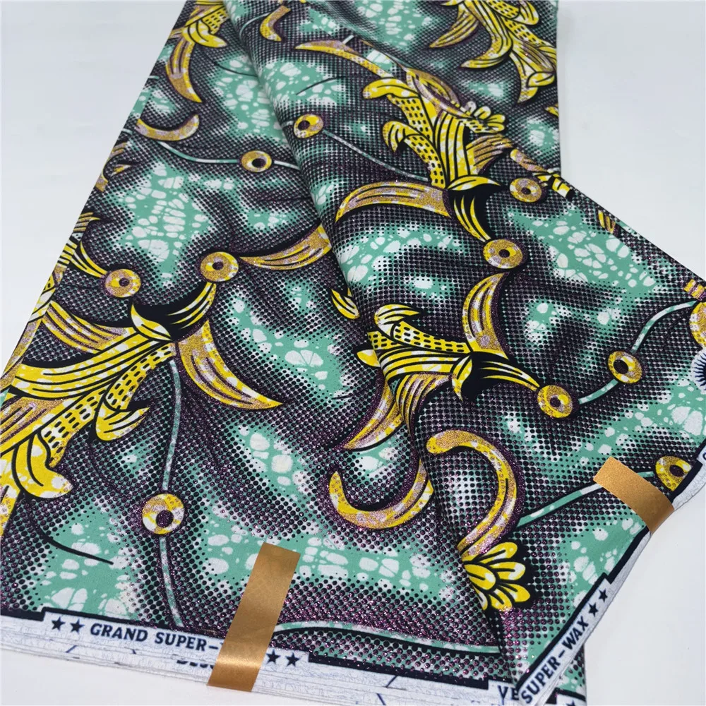 Nieuwe 100% Katoen Afrikaanse Gouden Wax Stof Wax Grand Hoge Kwaliteit Stof Ankara Print Stof Voor DIY Maken Naaien Kleding 15A86
