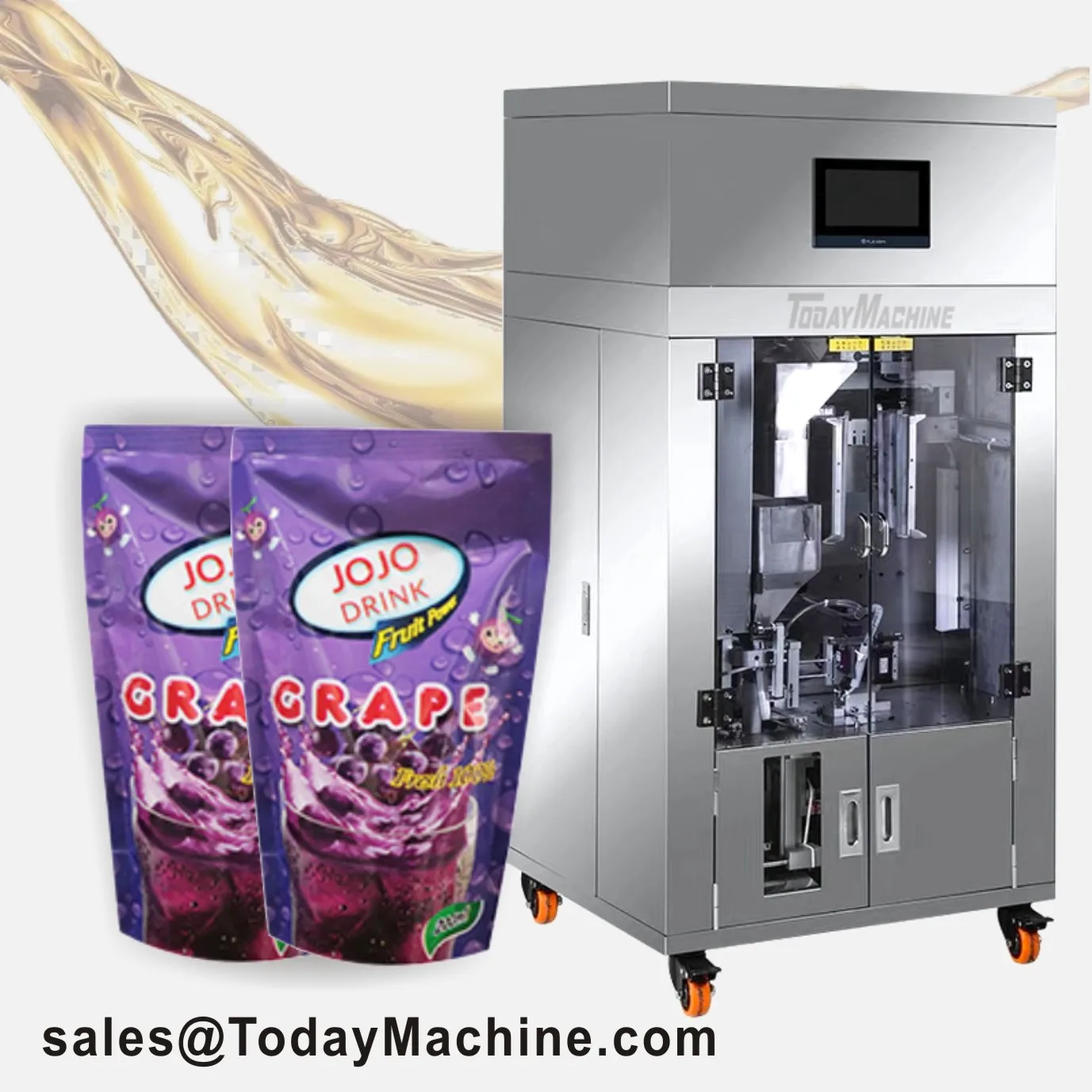 Automatic Doypack Packaging Machine Filling Full Automatic Vertical Sealing Machine Premade Bag Filling Machine