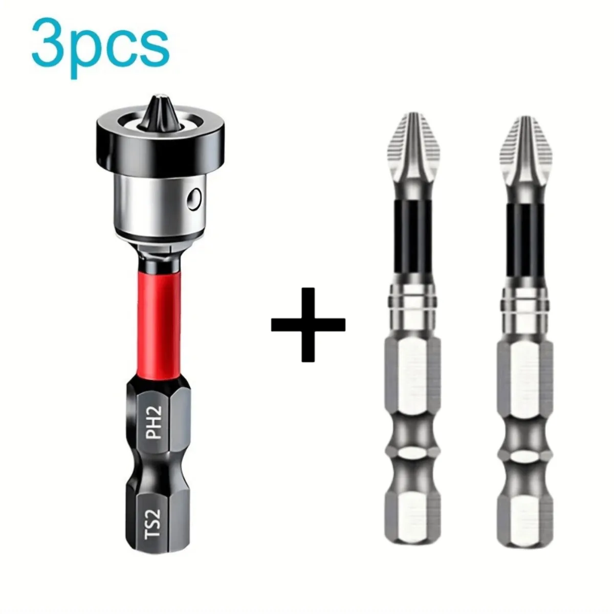 Magnetic drill bit, impact resistant strong magnetic batch head, suitable for woodworking, flooring, and ceiling construction