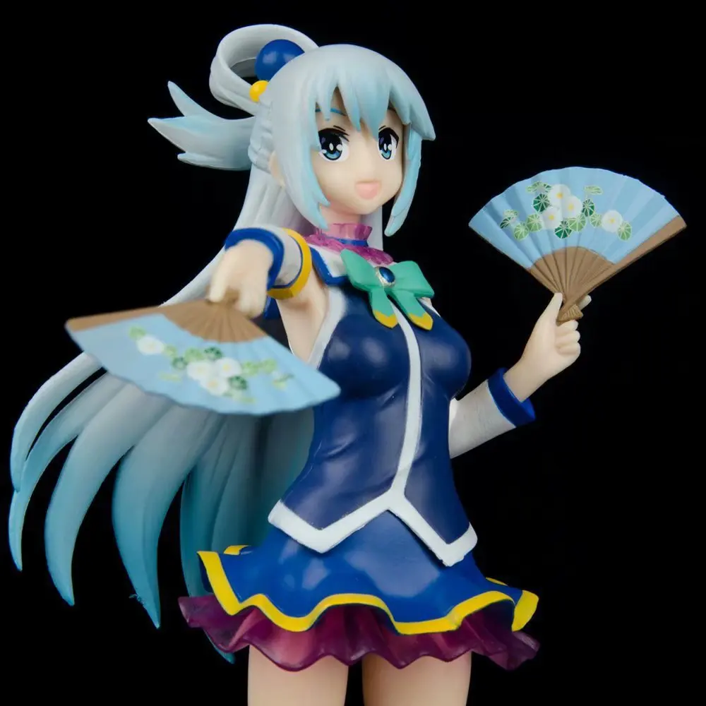 Anime Kono Subarashii Sekai ni Shukufuku o! Figura de acción Aqua, modelo de colección de PVC, muñeca, juguetes para hobby, decoraciones de escritorio, 20cm