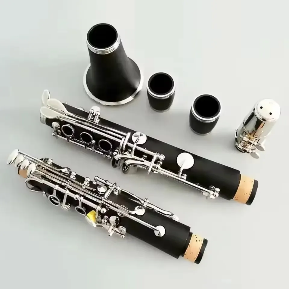 C‑Tone Clarinet Hard Rubber Body Nickel‑Plated Keys Woodwind Musical Instrument