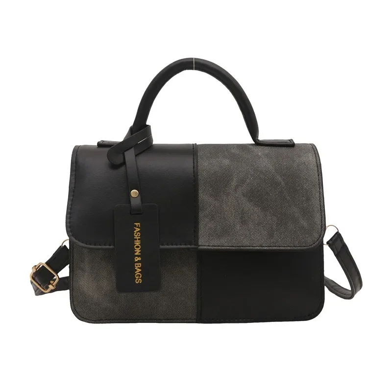 Elegante Damenhandtasche, Umhängetasche, Schultertasche, Tragetasche mit Druckknopfverschluss, Alltagsaccessoire, geometrisches Muster, für Modebegeisterte. – Detail 5