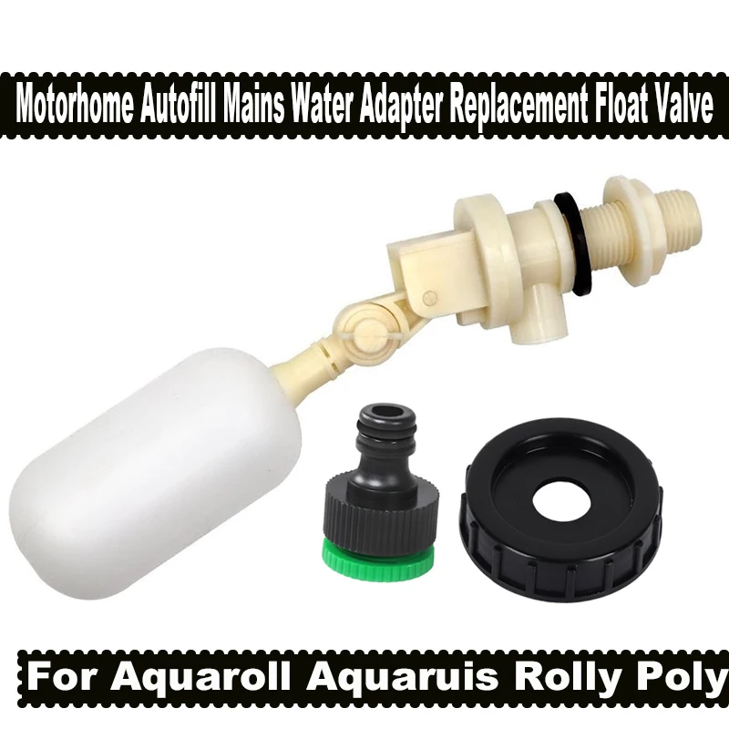 

1 комплект, 1/2 дюйма, поплавковый клапан резервуара для воды в караване, регулируемый поплавковый шаровой клапан с автоматическим заполнением, контроль воды для Aquaroll Aquaruis RollyPoly