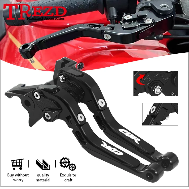 

Motorcycle CNC Brake Clutch Lever For CBR600RR 07-24 CBR1000RR 08-19 Extendable Folding Handle Brake Levers cbr600rr cbr1000rr