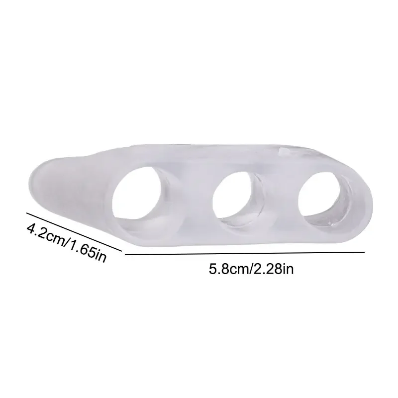 Corrector 2pcs Of Three Hole Small Toe Varus Toe Splitter Toe Corrector Protection Thumb Silicone Protective Sleeve Foot Care