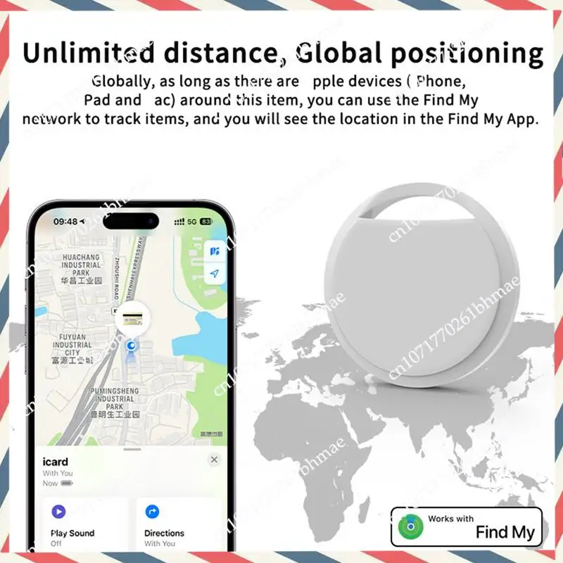 -A21Z 4 PCS Smart Air Tag GPS Tracker Key Finder GPS Posizionamento globale Bluetooth Mini GPS Tracker Pet Key Bag Finder per IOS