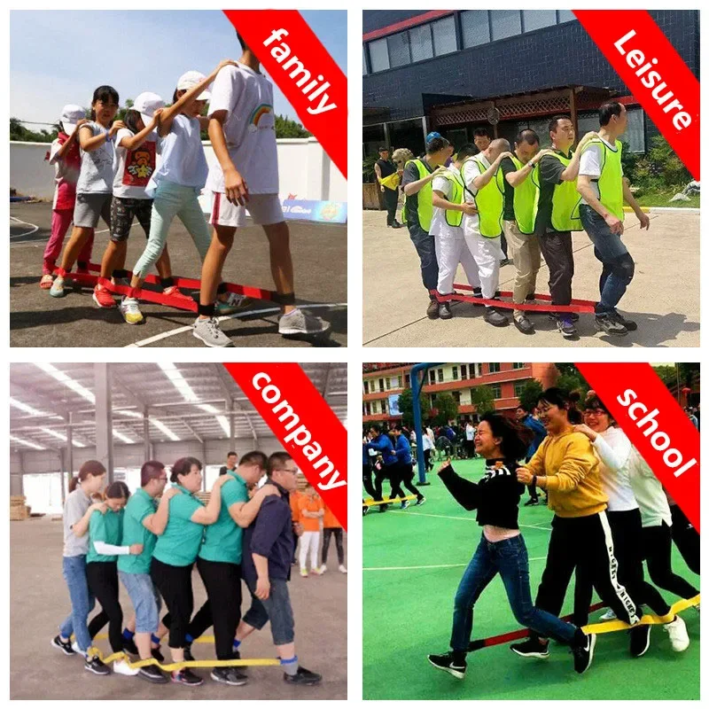 3/4/5/6 Personen Outdoor-Sportspielzeug Riesige Schritte Spieltrainingsausrüstung für Kinder Erwachsene Teamarbeit Lustige Spiele Interaktives Spielzeug