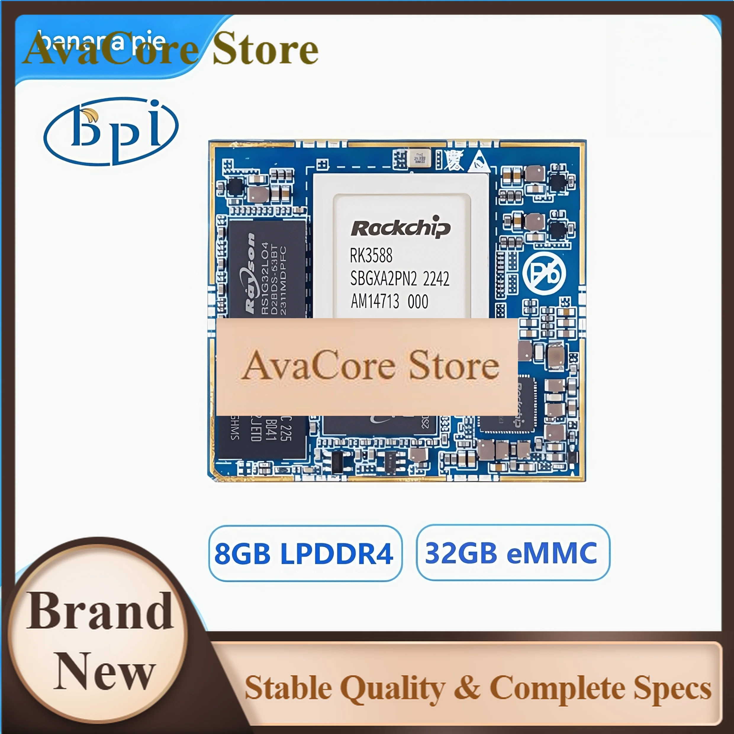 Rockchip Rk3588 Development Board - Płytka bazowa AvaCoreBanana Pi BPI-RK3588 LGA
