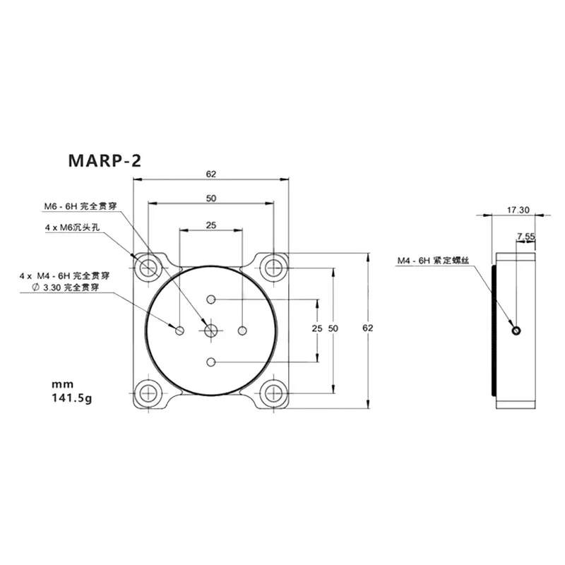 2-Inch Optical Precision Turntable MARP-2，Manual Rotary Stage