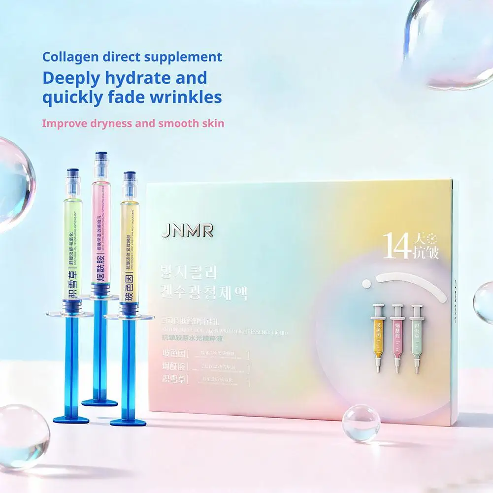 ضوء الماء الأصلي ثلاثي الألوان فرع واحد جوهر السائل تشديد ورفع السلس الوجه الجلد جوهر ترطيب عميق #6