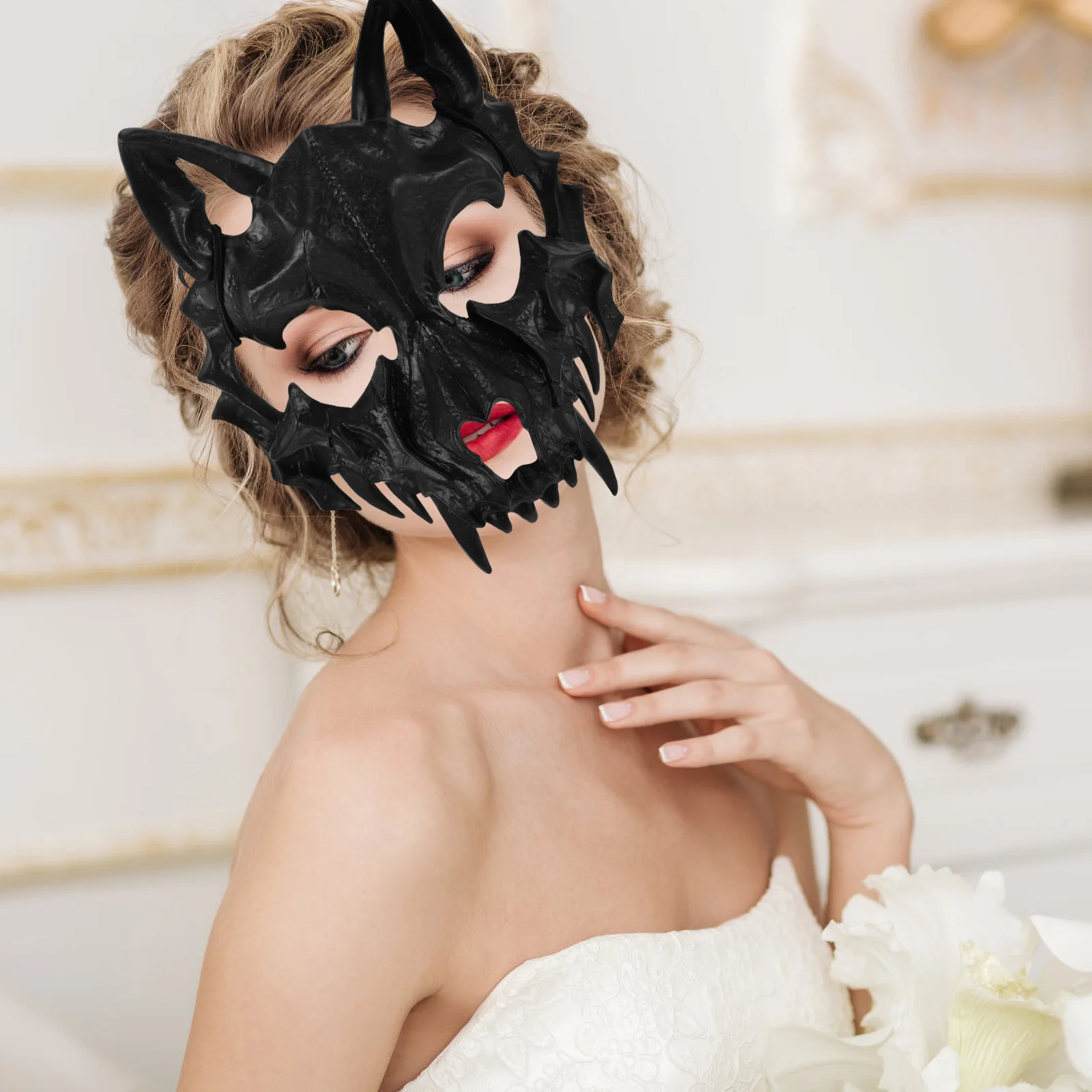 Werewolf Mask Halloween Decor For Party Cosplay Prop Novel Interesting Clothing