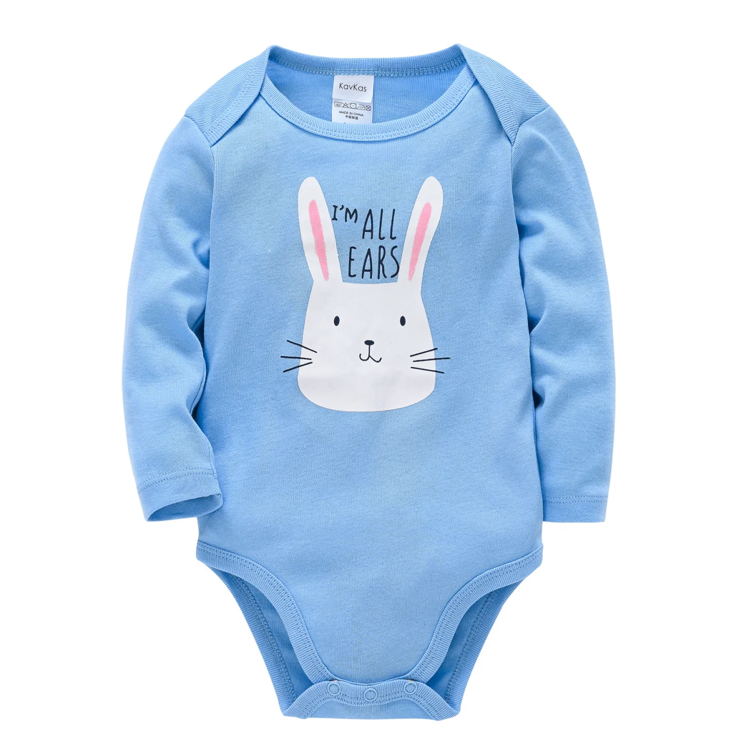 Baby Jungen Bodysuit Langarm 100% Baumwolle 3-teilig Hase Pinguin Alligator Druck Säugling Strampler Einteiler Frühling Herbst Kleidung Jumpsuit – Detail 9