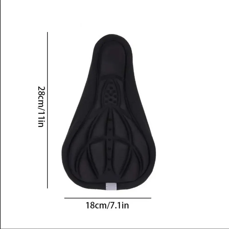 Soft 3D Padded Cycling Bicycle MTB Bike Saddle Seat Cover Cushion Sponge Foam Comfortable Saddles Mat Bicycle Accessory