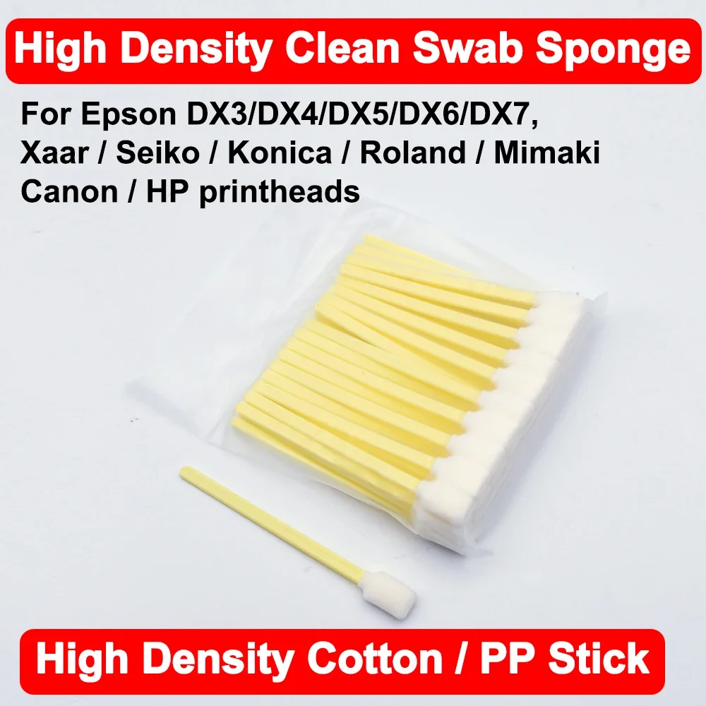 

Printhead Cleaning Foam Swab Stick For Epson Roland Mimaki Mutoh HP Canon Printhead Cleaning Sponge Dust Free Stick DTF UV Ink