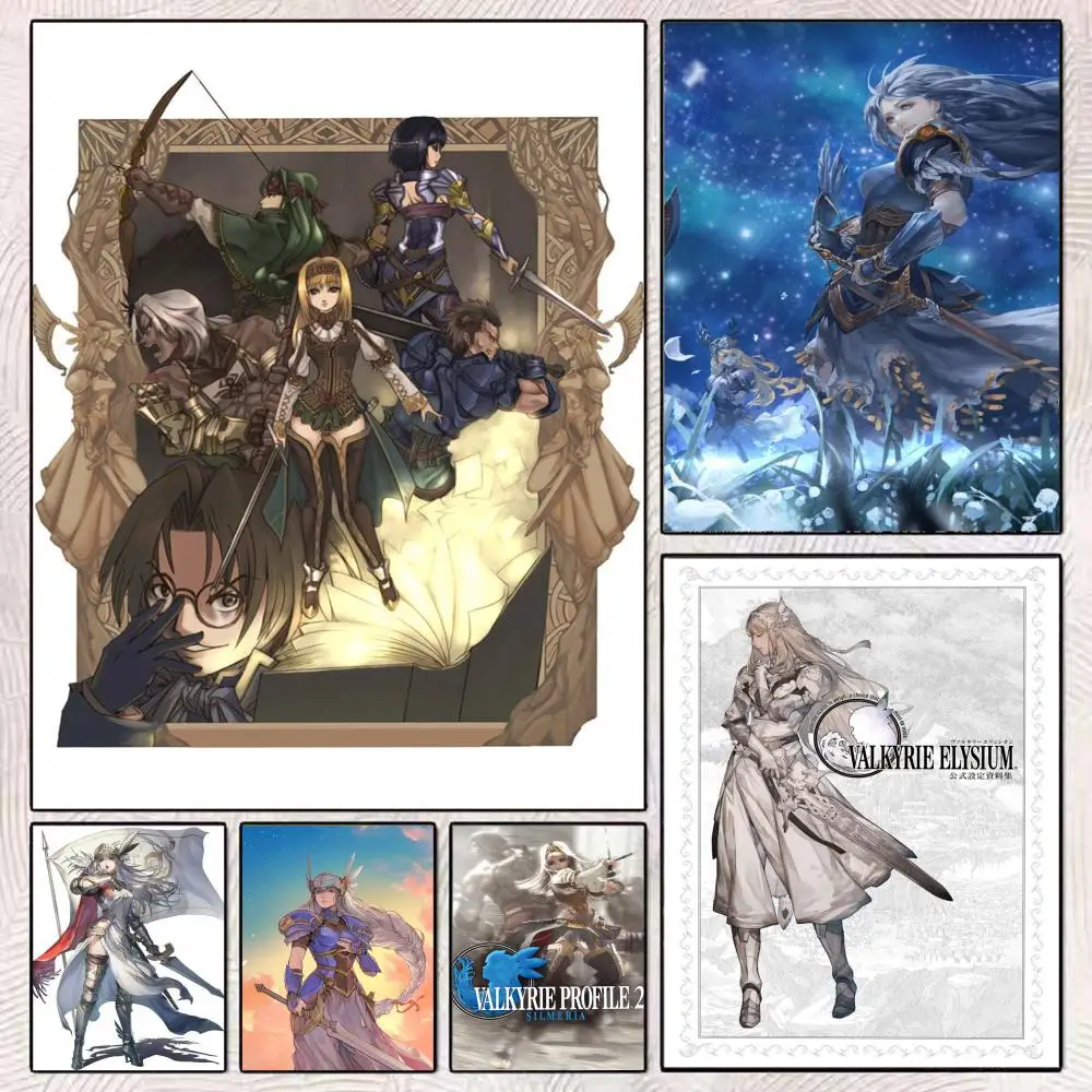 RPG Adventure Game V-Valkyrie Profile 1 Poster Art poster movie mural family childrens room wall decoration print Gift