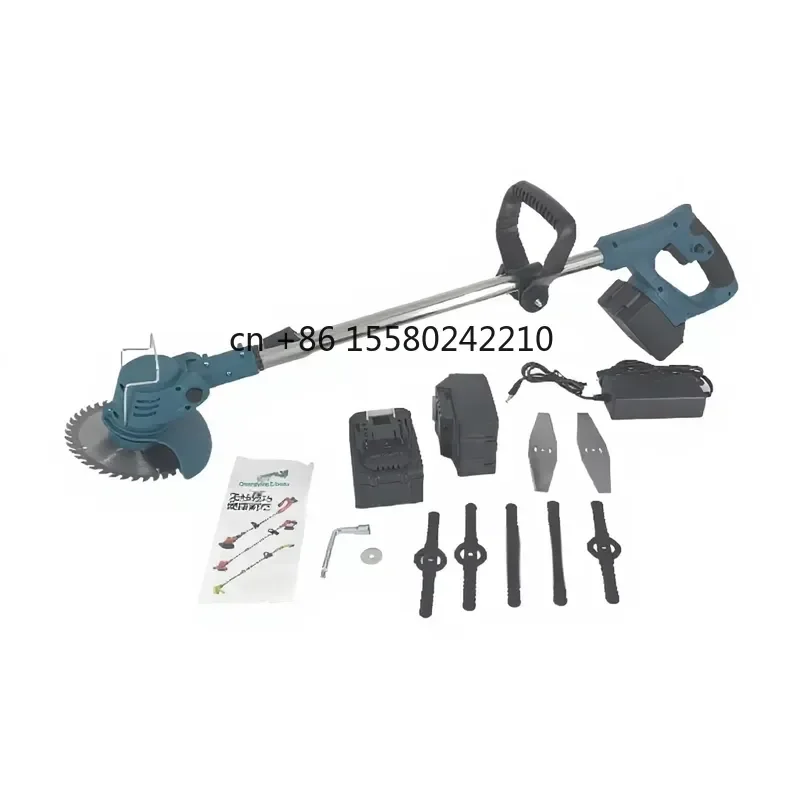 2026 hot for Electric Lawn Mower Lithium-Ion Battery Multi-Functional Handheld Household Weed Eater Brushless Adjustable