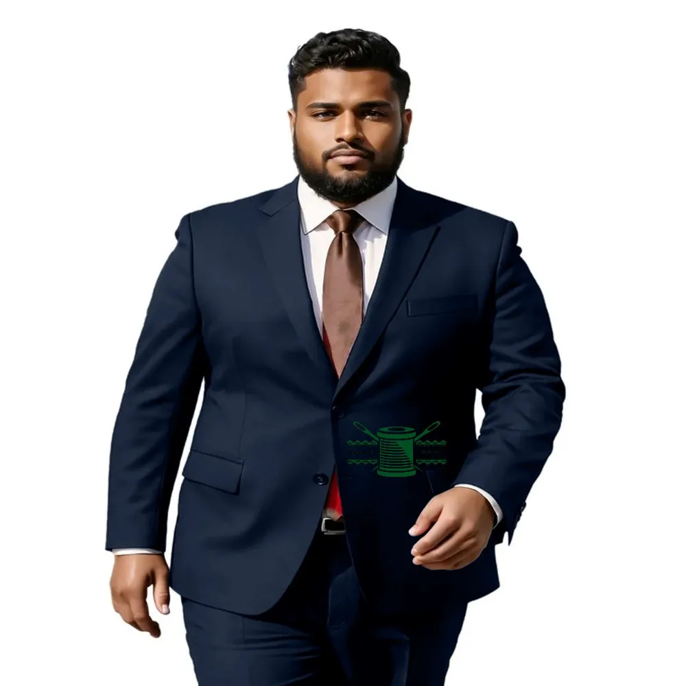 Custom made ‌‌Plus-size suits Man Suits for Dinner Suit Wedding Suit Groom Tuxedos Suits for bigger men