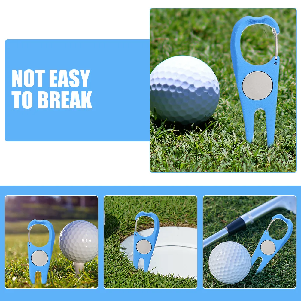 

Набор из 2 прочных металлических инструментов для ремонта дивотов на гольф-поле, портативный маркер для мячей для гольфа из алюминиевого сплава, профессиональный маркер для мячей
