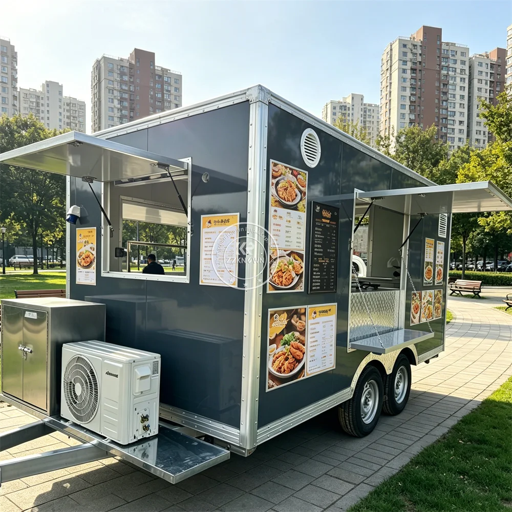 

Concession Catering Food Truck Pizza Truck Ice Cream BBQ Truck Mobile Kitchen Trailer Food Trailer Fully Equipped