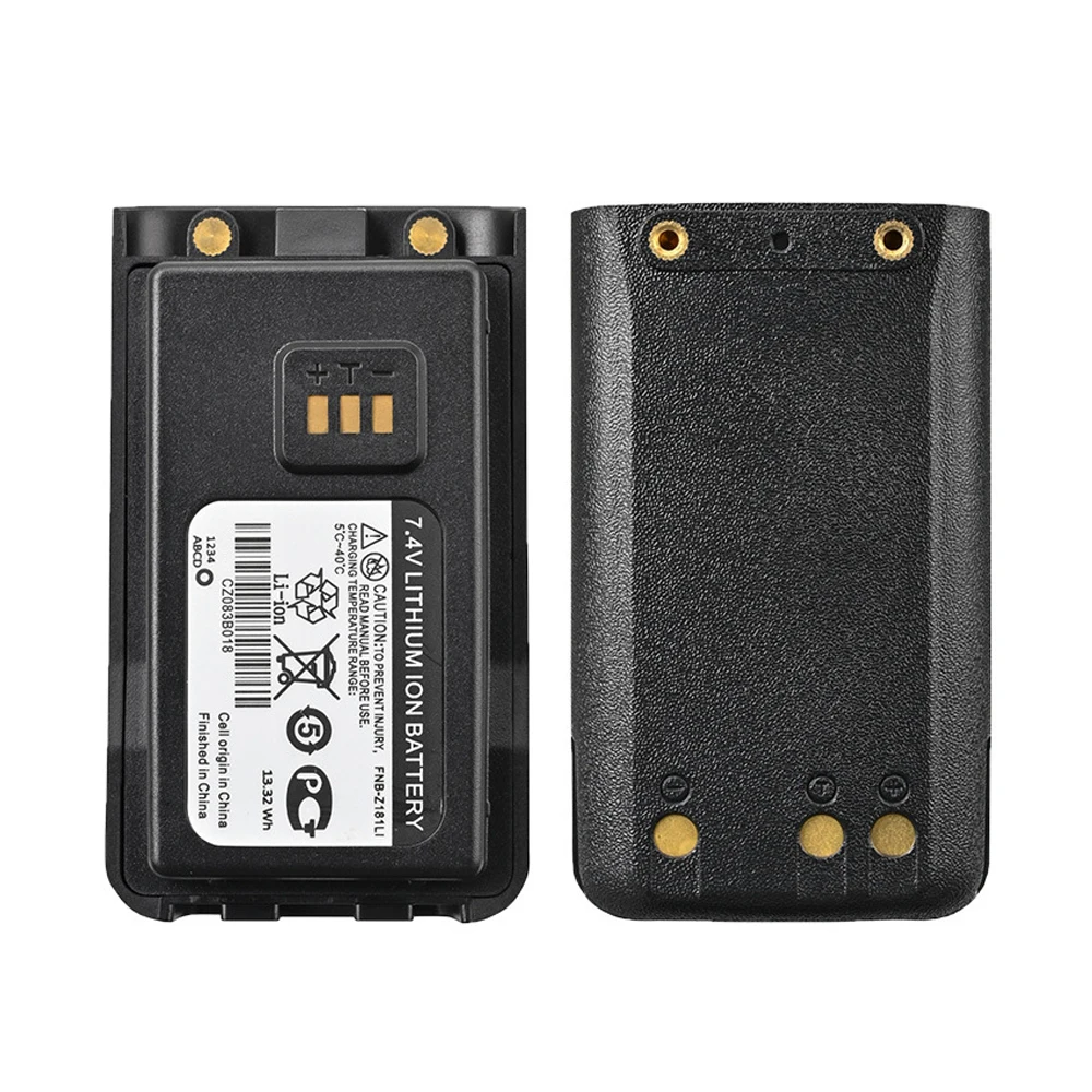 FNB-Z181LI Walkie Talkie Battery 1800mAh 7.4V Li-ion Battery for Motorolo/Vertex EVX-C31 EVX-C34 VZ-30 Two Way Radio Extra Parts