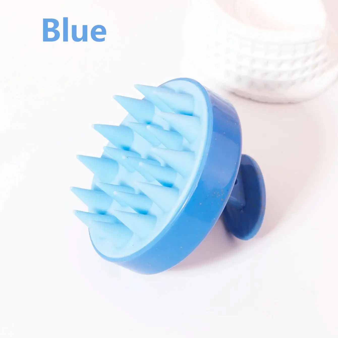 Silicone scalp massage comb, suitable for both dry and wet hair, suitable for home hair styling,special for real hair wigs