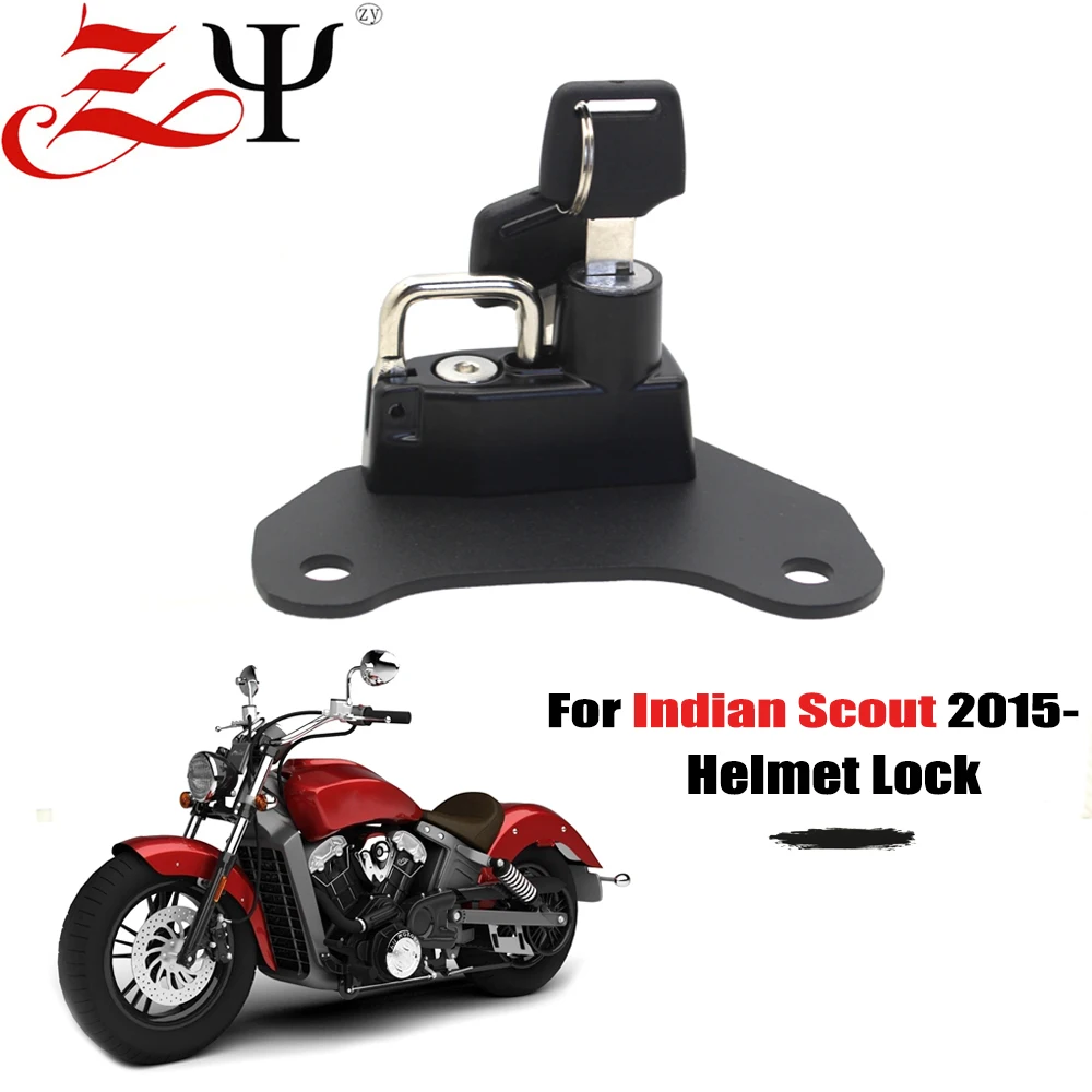 For Indian Scout 2015 2016 2017 2018 2019 2020 2021 Scout Sixty 16-21 Motorcycle Anti-thief Helmet Lock With Key