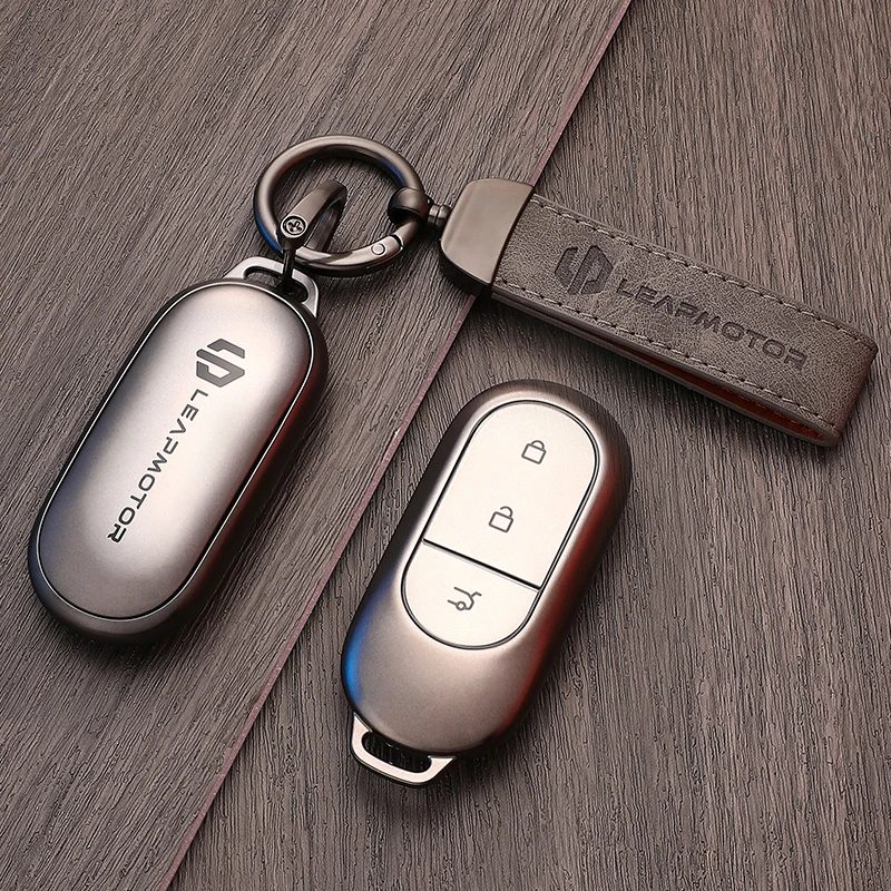 

For LEAPMOTOR B10 T03 C01 C11 2024 2025 Car Key Case Cover Key Fob Cover TPU Remote Key Holder Anti-Scratch Keychain Accessories