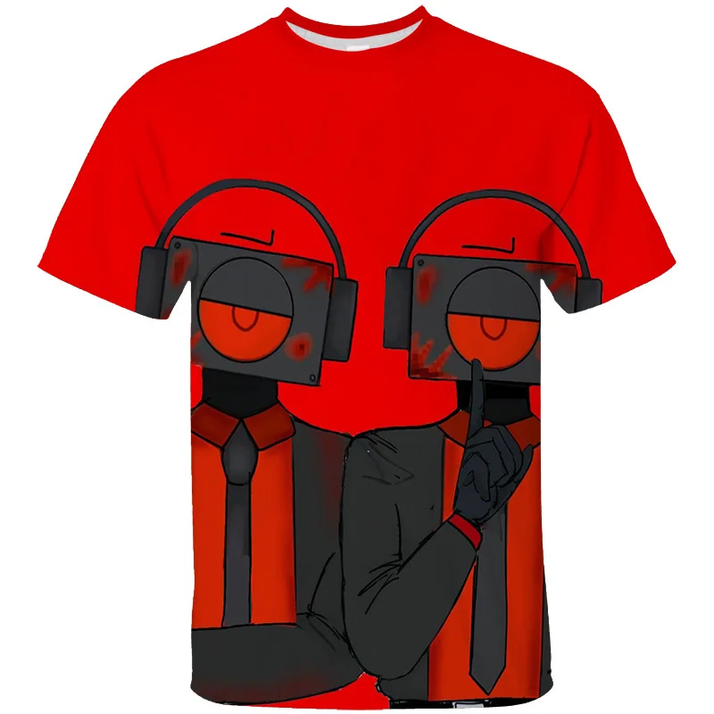 

Speakerman Titan 3D Game T-shirt Child Adults Casual Tshirt Skibidi Toilet Print Pattern T Shirt Cameraman Tops Y2k Short Sleeve
