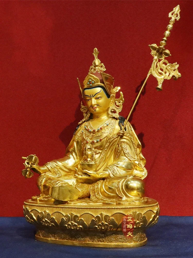 لوتس لايف ماستر العرقية التبتية 10 بوصة و 15 بوصة تمثال بوذا مذهب الحرفية المفروشات المنزلية لقاعة البوذية عرض