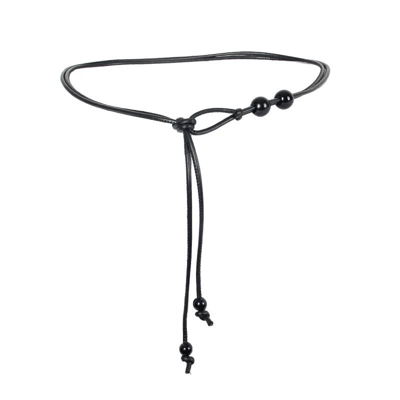 جديد الصينية Sle حزام المرأة عبر الحدود تنورة الرجعية الديكور مطابقة الدكتور الخصر سلسلة حبل من الجلد حزام صغير